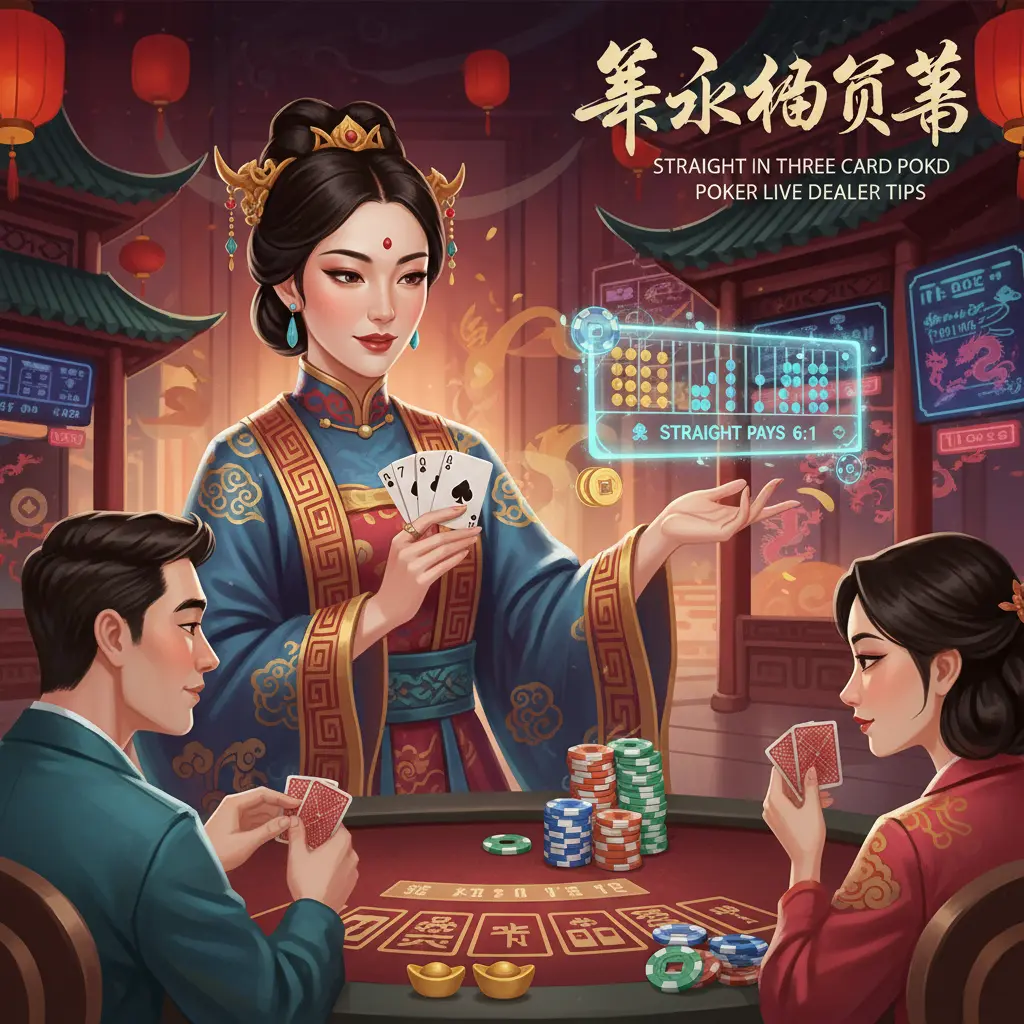 Three card poker live dealer tips - Straight