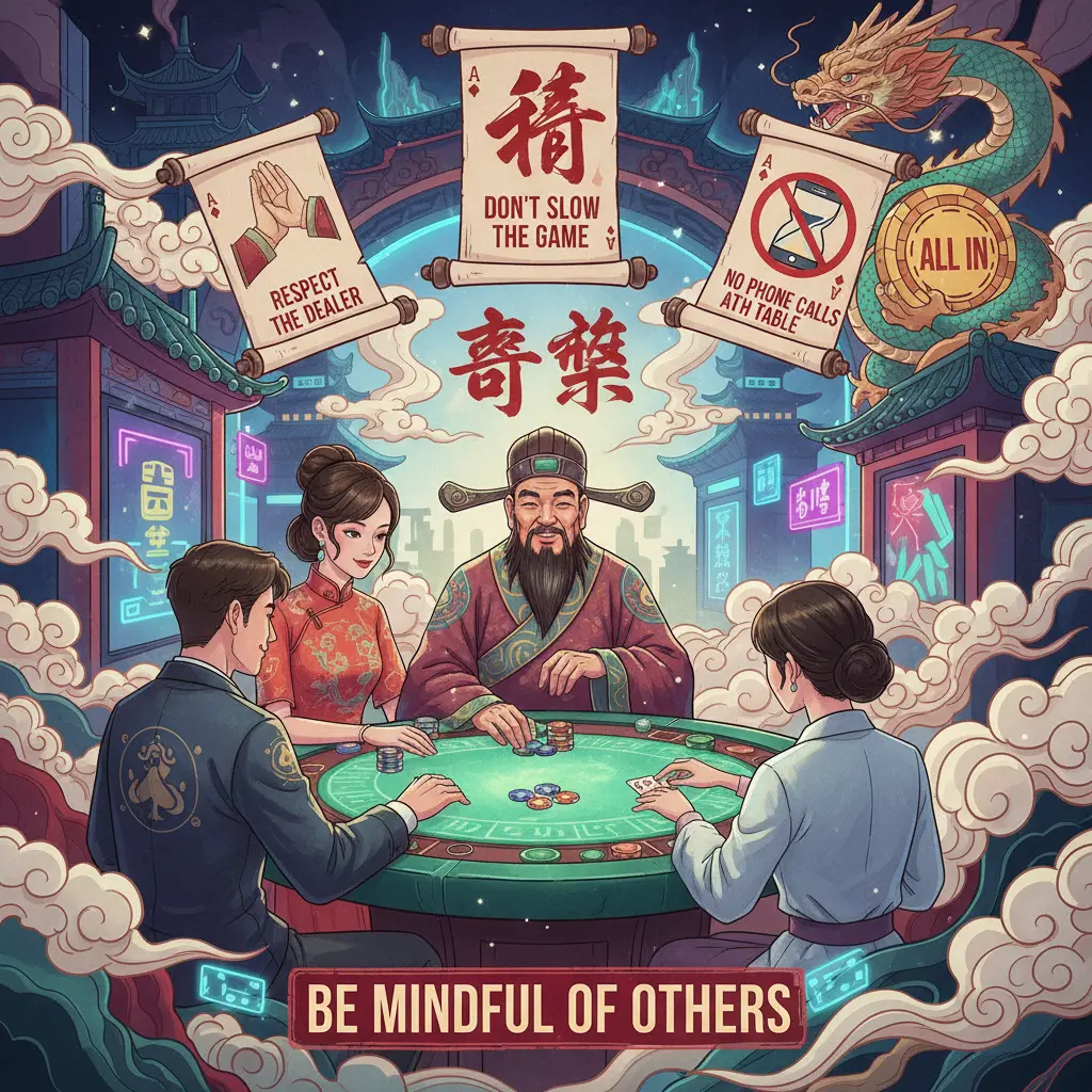 Live casino etiquette tips - poker