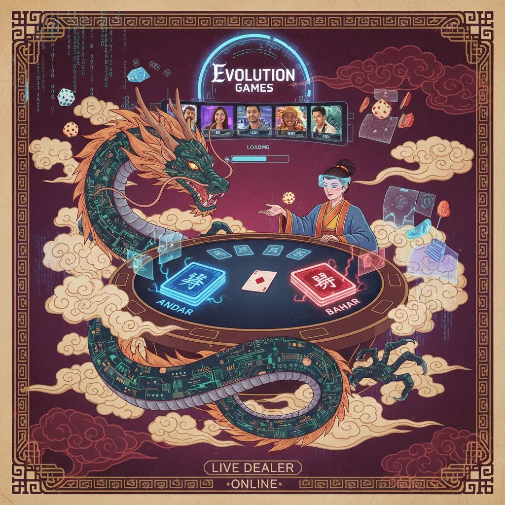 Live dealer andar bahar online - Evolution