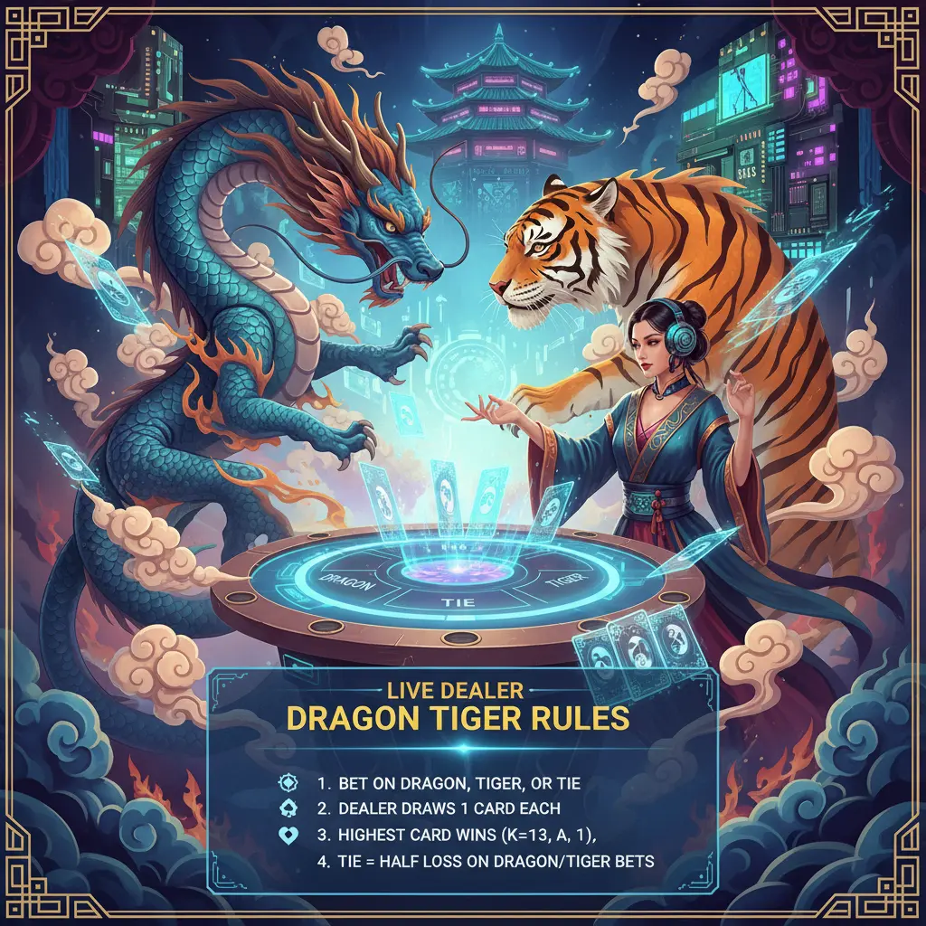 Live dealer dragon tiger rules - Dragon