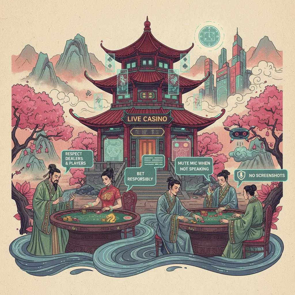 Live casino etiquette tips - Players