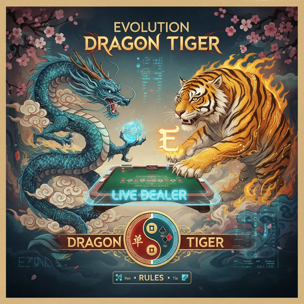 Live dealer dragon tiger rules - Evolution